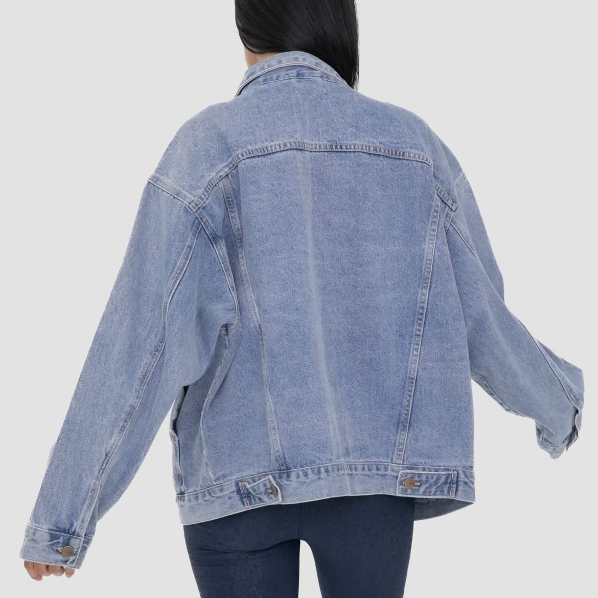【紫陽花】Everyday Denim Jacket Sサイズ Oversized Everyday Denim Jacket – Naturally Namaste365