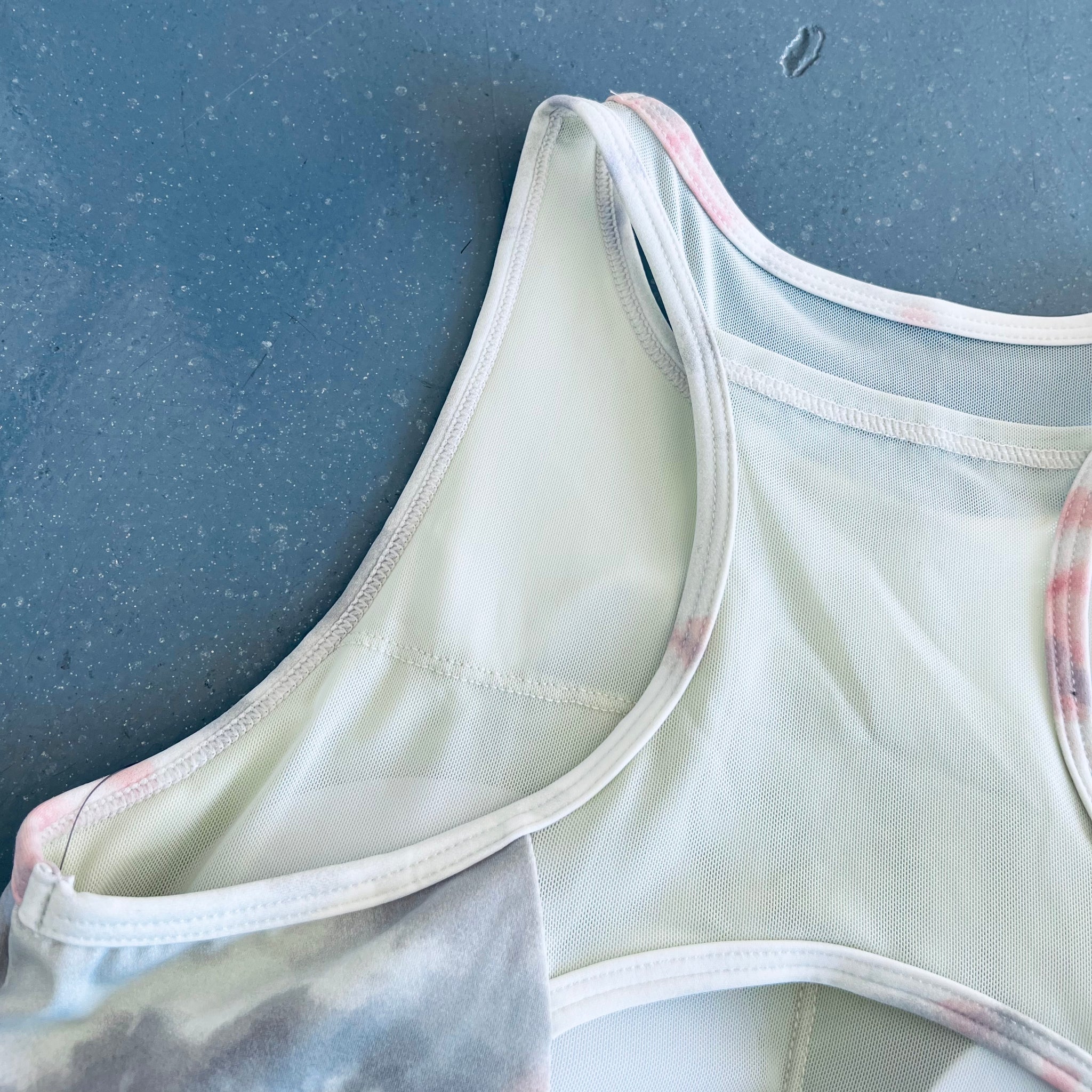 Watercolor Razorback Sports Bra with Mesh Pocket – Naturally Namaste365