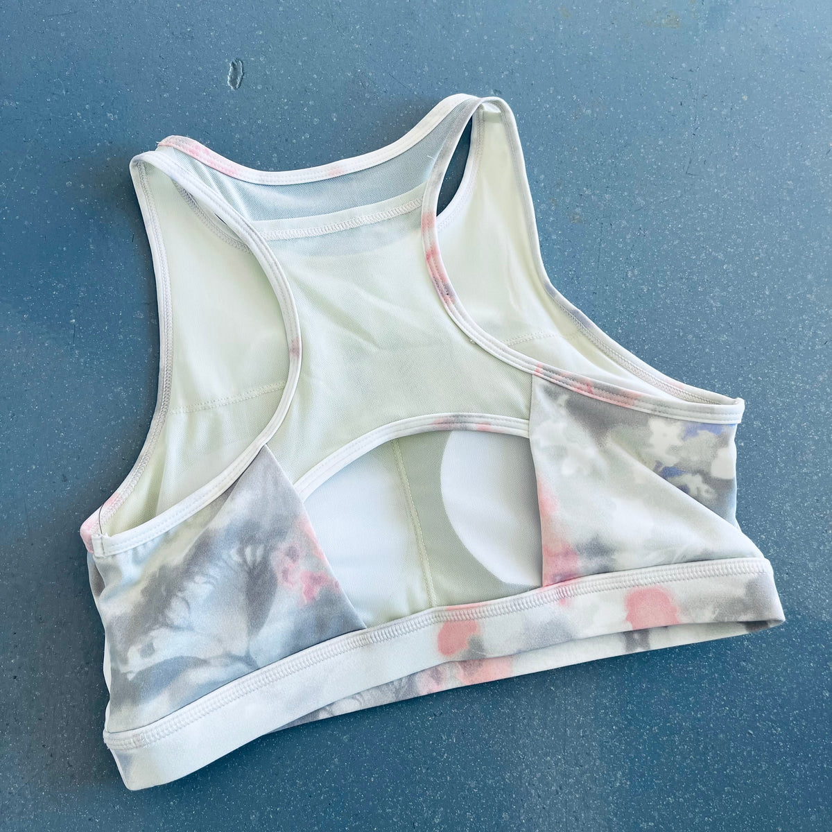 Watercolor Razorback Sports Bra with Mesh Pocket – Naturally Namaste365