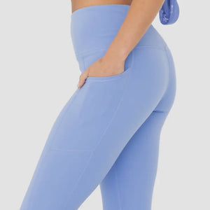 Dust Blue High Rise Yoga Legging