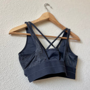 Floral Lace Mesh Sports Bra