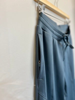 Slate Blue Joggers with zippered pocket