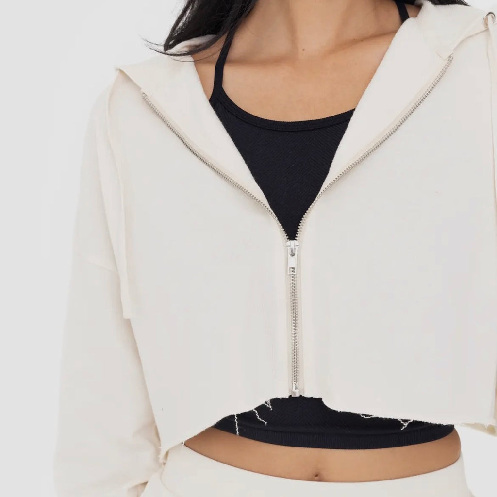 Cropped Hoodie with zipper