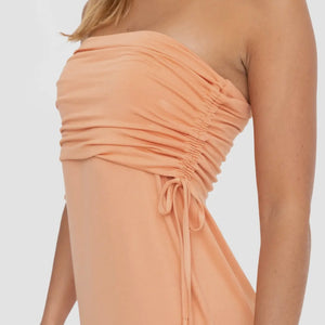 2-In-1 Maxi Skirt in Apricot