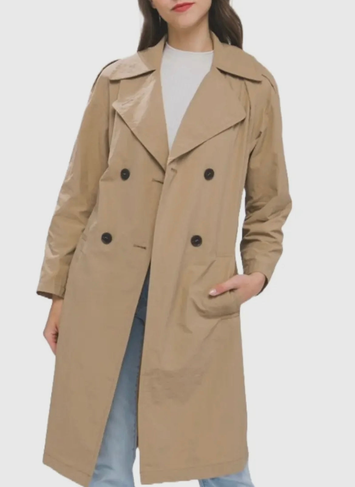 Active Doublebreasted Trench Coat