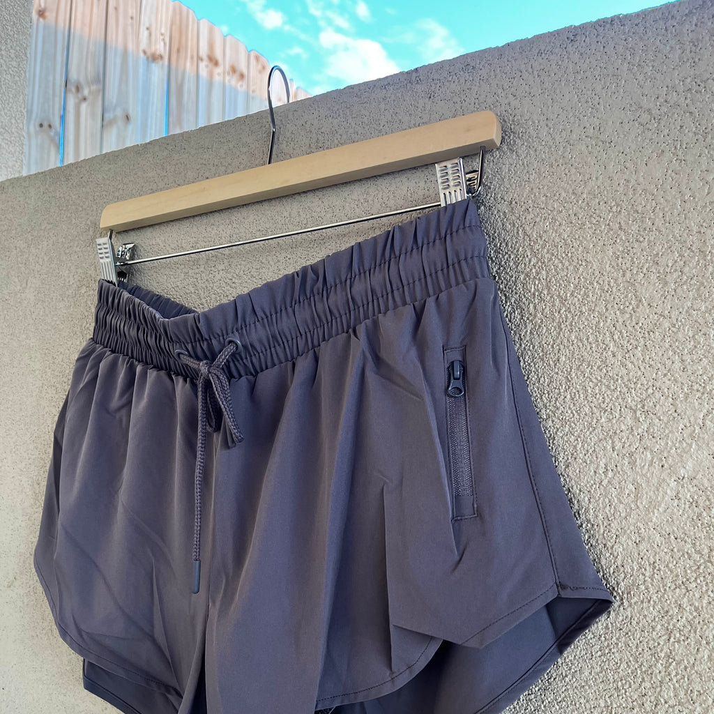 Swift Grey Running Shorts