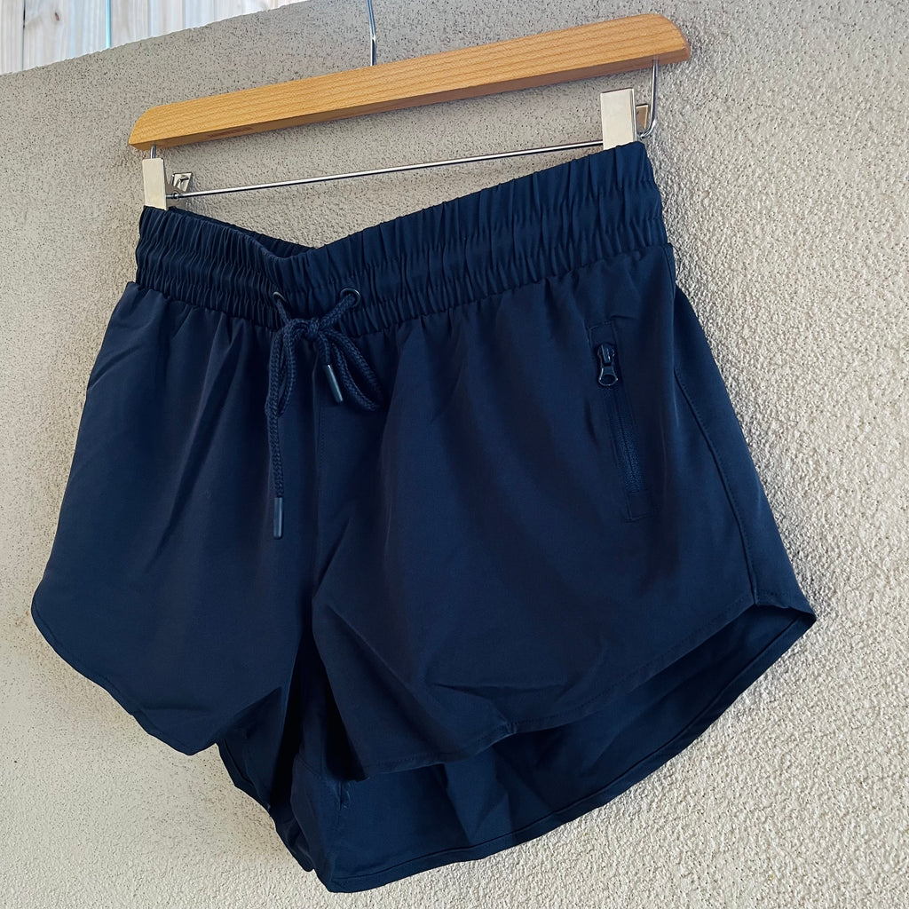 Deep Blue Running Shorts