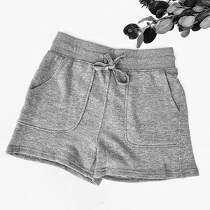 Lounge Drawstring Shorts in Gray