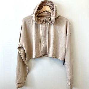 Cropped  Active Jacket with Hood